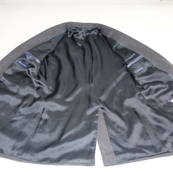 Massimo Dutti Men's 2 Button Suit Size 44 Regular 38 x 33 Charcoal Gray Wool 44R - Picture 13 of 16